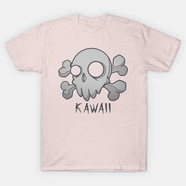 kawaii cute skull T-Shirt by Balonku